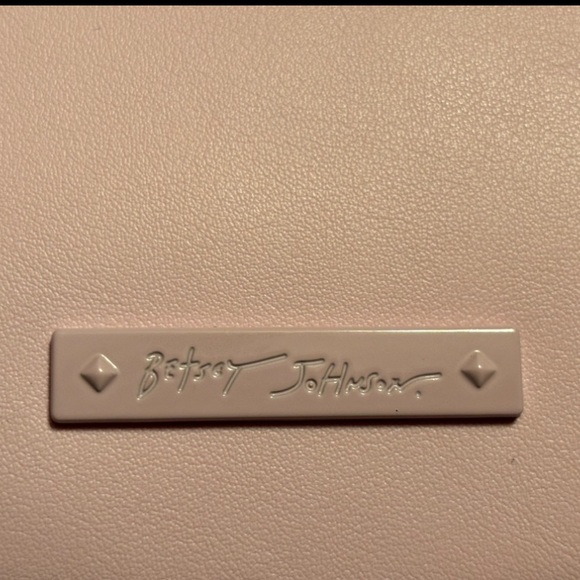 NWT•Betsey Johnson Blush Pink Glitter Kitschy Football🏈bag - Picture 9 of 10